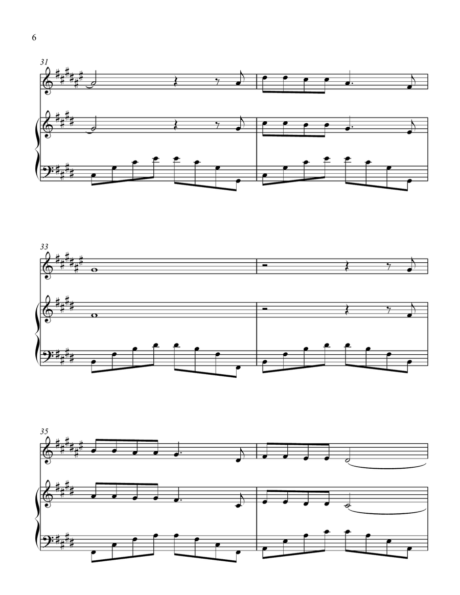 Walking In The Air B-Flat Clarinet scores gallery preview page 6
