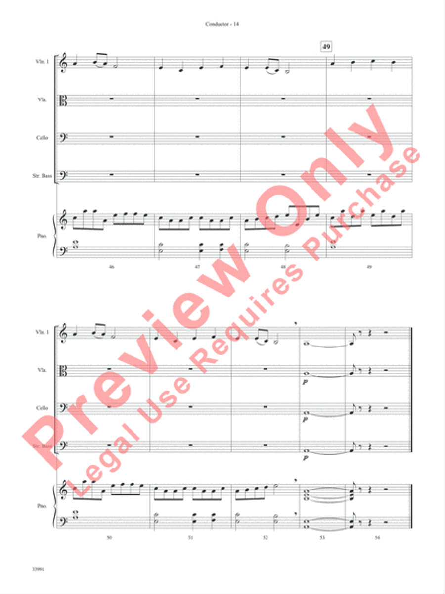 Around the World in One Concert String Orchestra scores gallery preview page 15