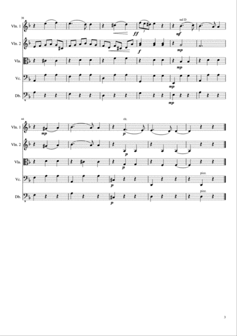 Dark Eyes String Orchestra scores gallery preview page 4