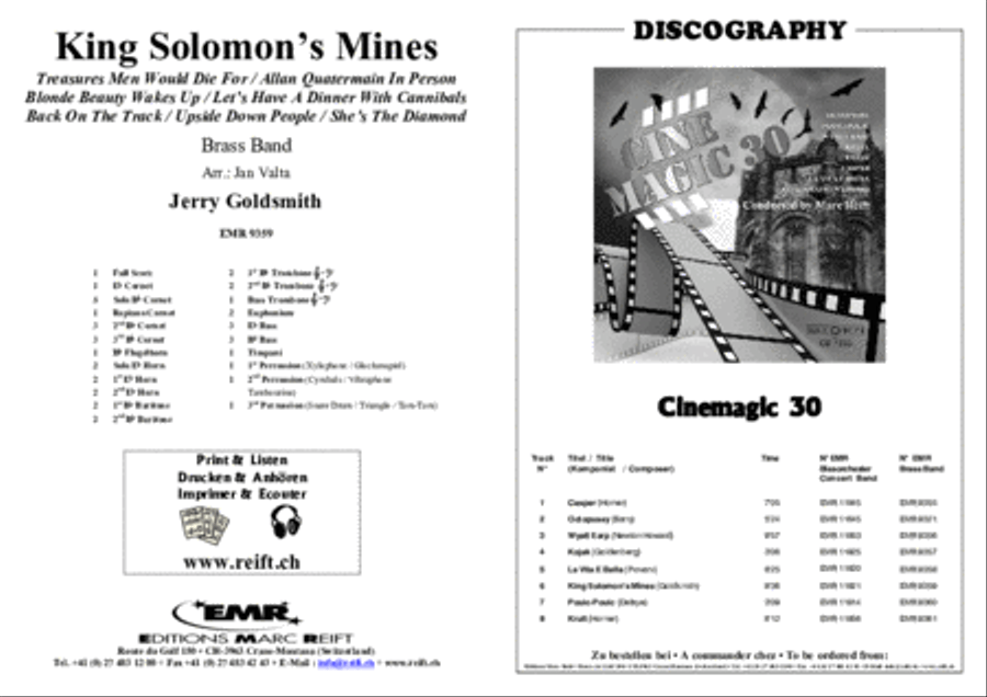 King Solomon's Mines Brass Band scores gallery preview page 2
