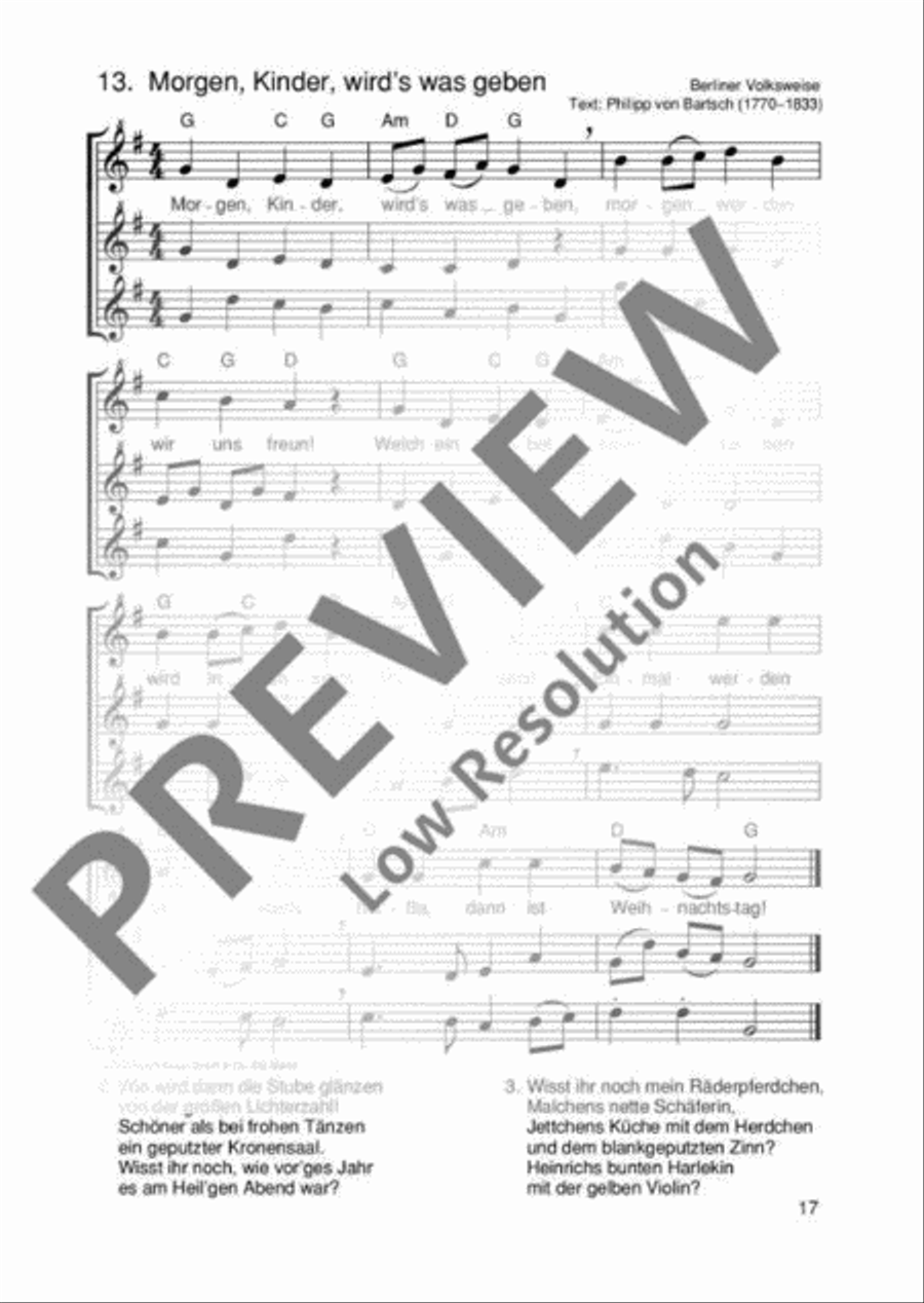 Die schönsten Weihnachtslieder SSA scores gallery preview page 18