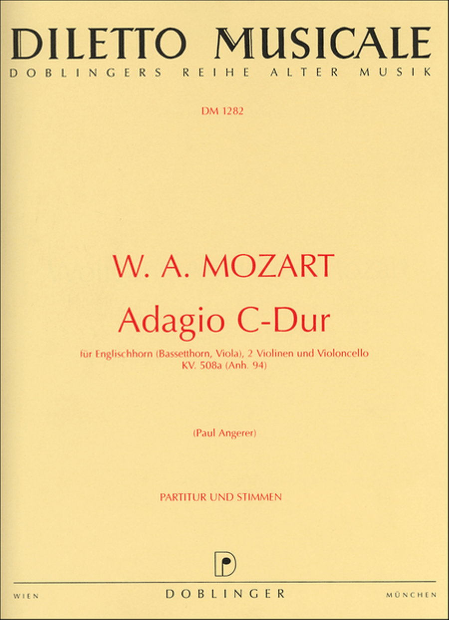 Adagio C-Dur KV 580a (Anh 94) Viola scores gallery preview page 1