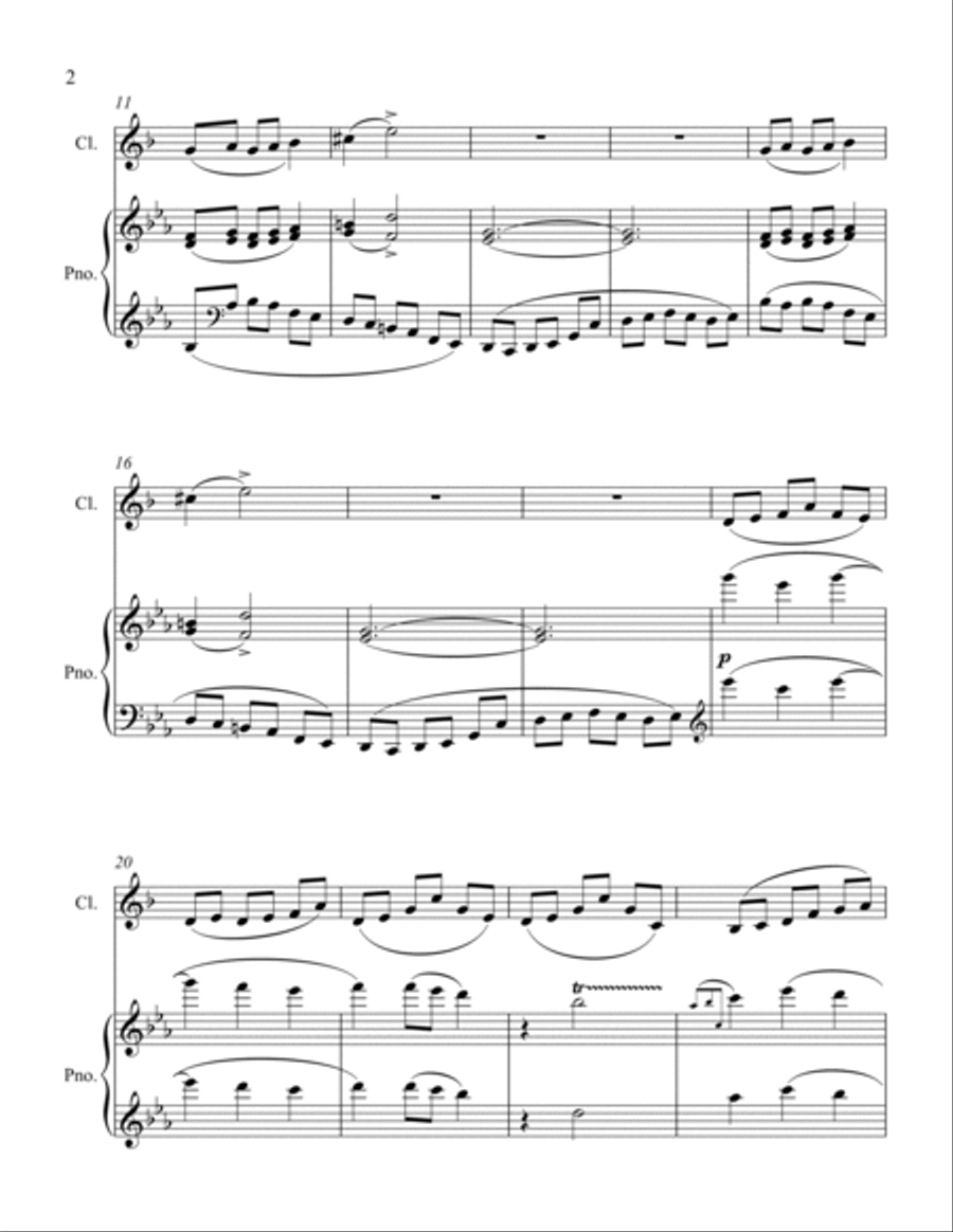 Oriental B-Flat Clarinet scores gallery preview page 2