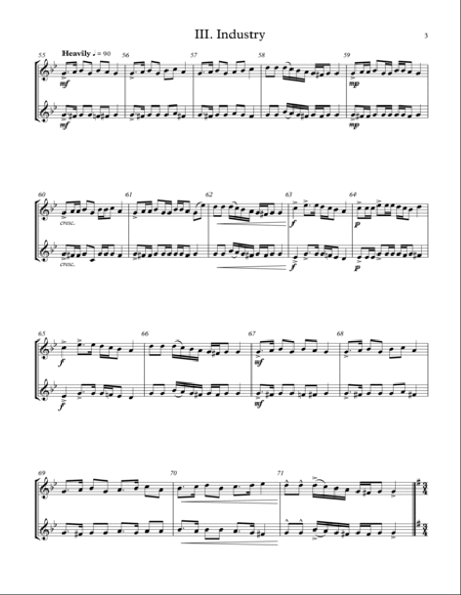 5 Duets For Any Two Band Instruments - Volume 2 - Bb Transposition Small Ensemble scores gallery preview page 3