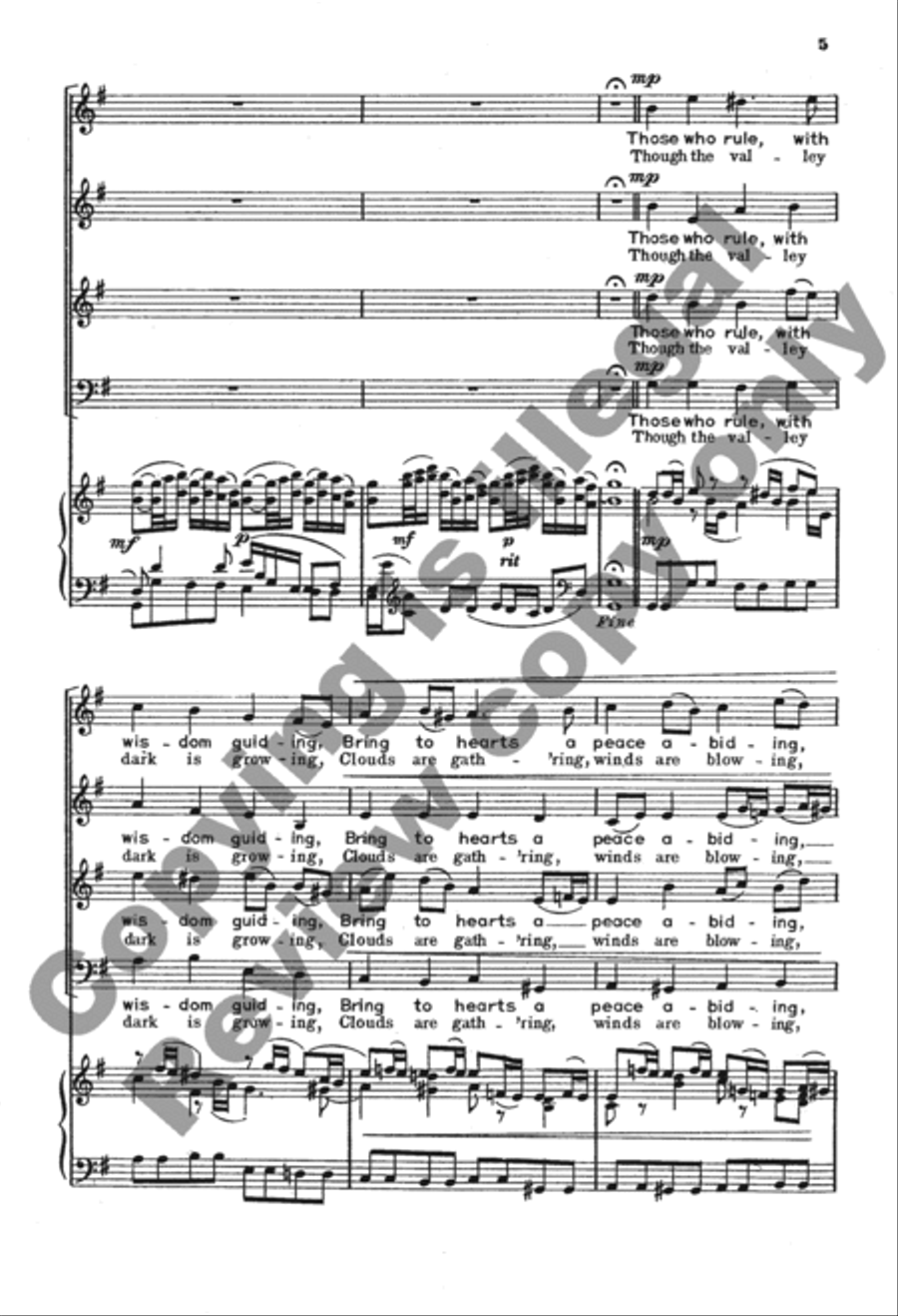 Sheep May Safely Graze 4-Part scores gallery preview page 5