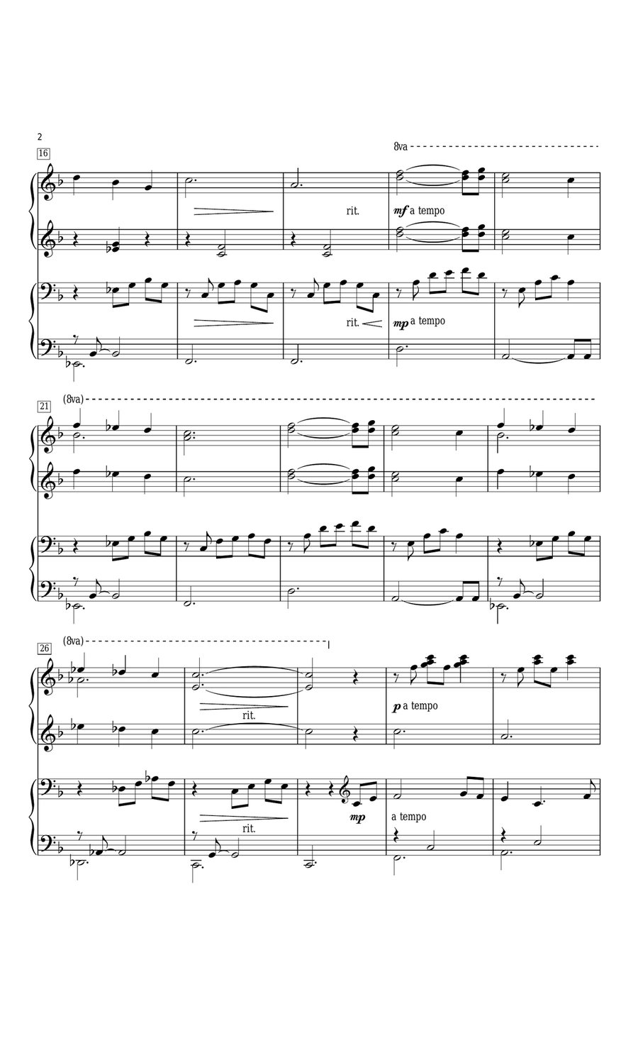 Watermark 1 Piano, 4-Hands scores gallery preview page 2