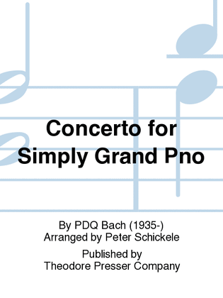 Book cover for Concerto for Simply Grand Piano