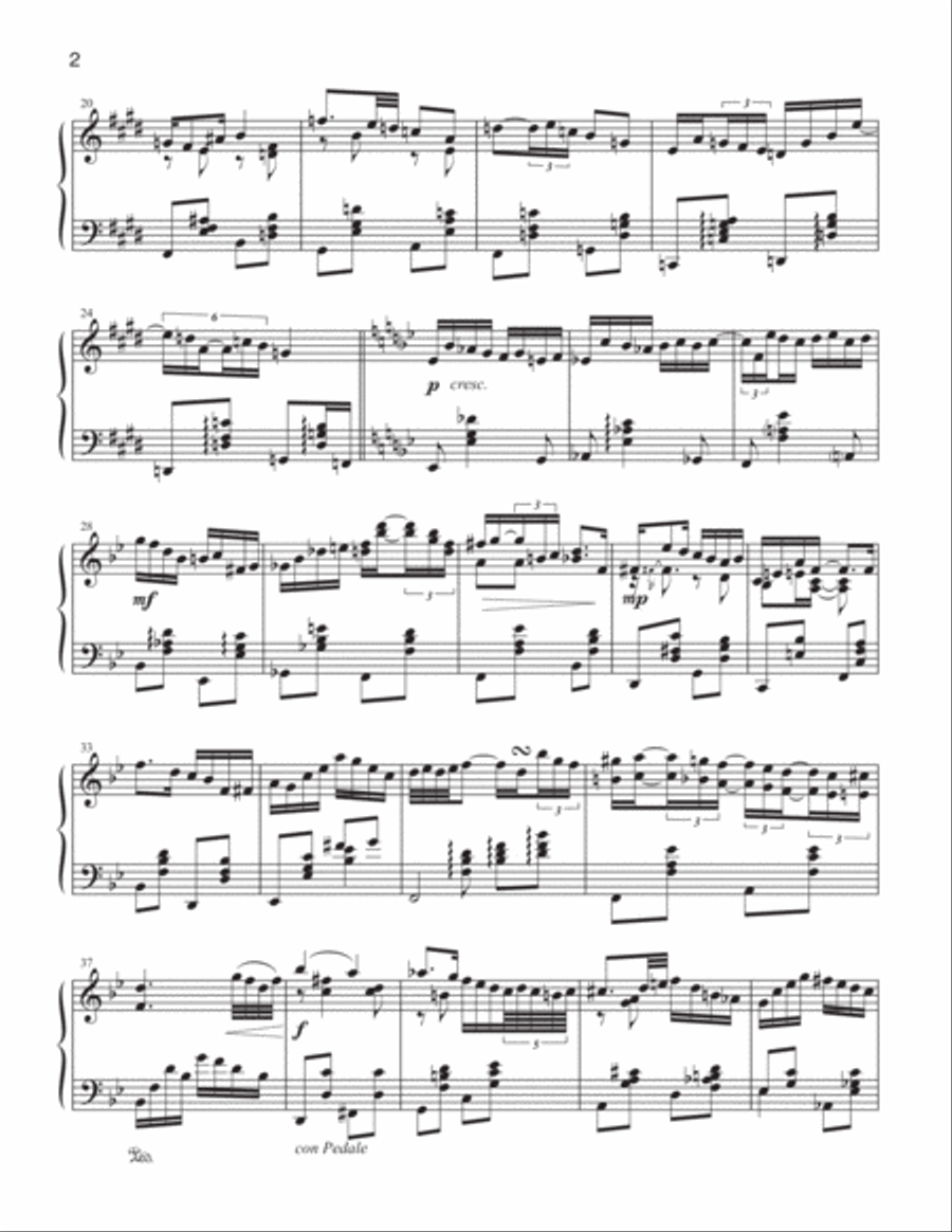 Two Romanzas for Solo Piano Piano Solo scores gallery preview page 4