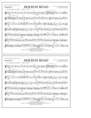 Holiday Road (from National Lampoon's Vacation) (arr. Tom Wallace) - Clarinet 2