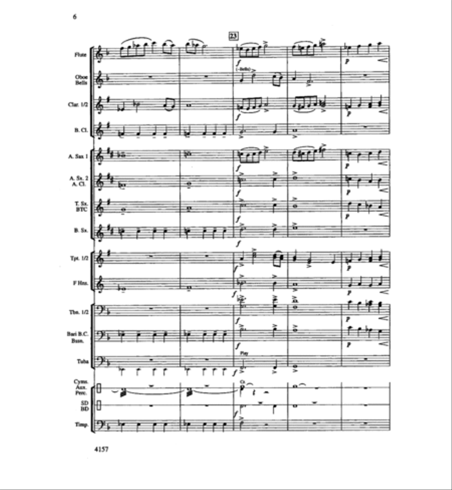 Mt. Hood Portrait Concert Band scores gallery preview page 6