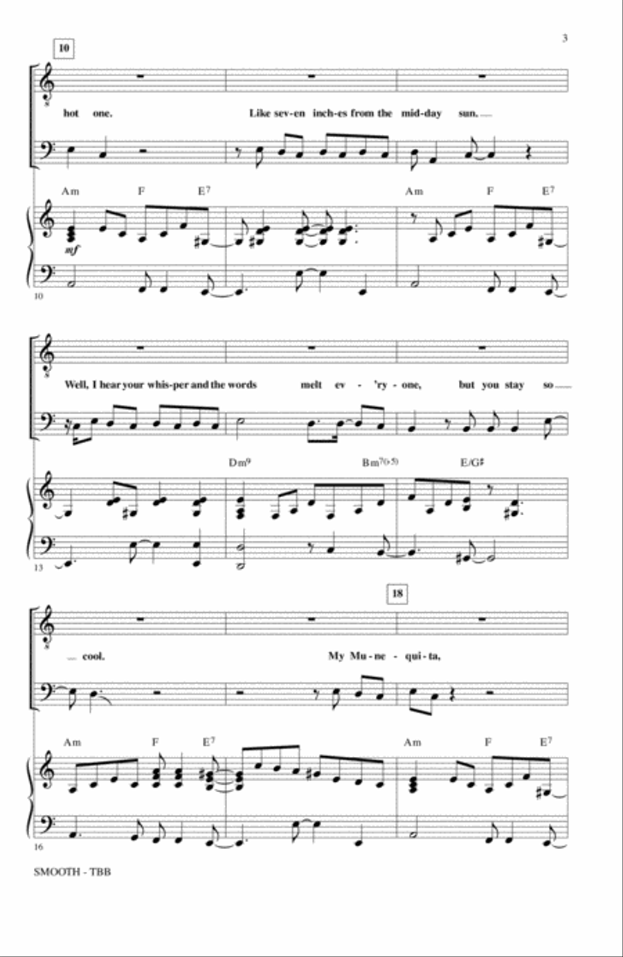Smooth (arr. Mac Huff) Smooth (arr. Mac Huff) 3-Part scores gallery preview page 2