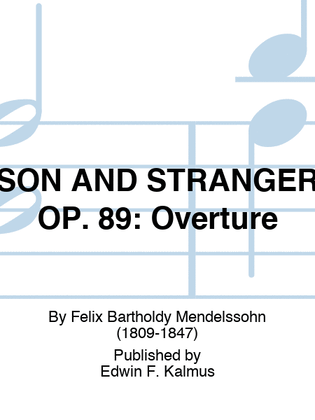 SON AND STRANGER OP. 89: Overture