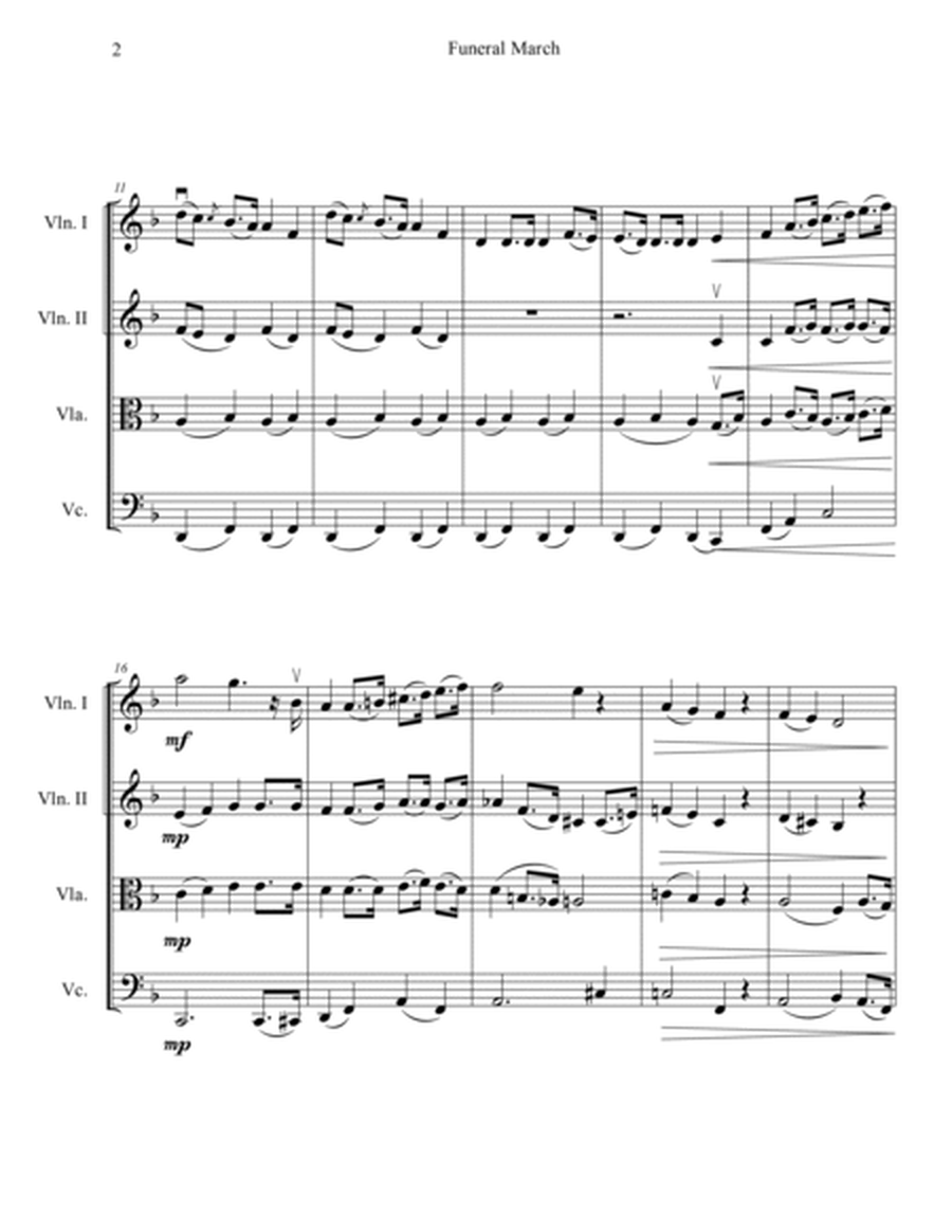 Funeral March (String Quartet) image number null