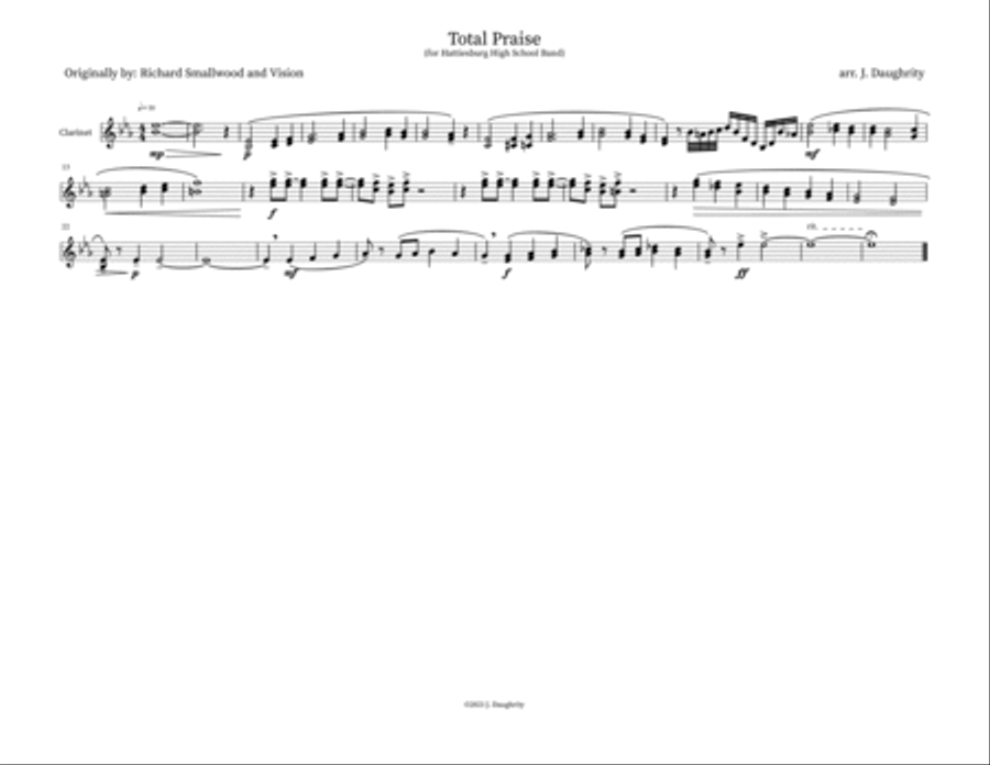 Total Praise Total Praise Marching Band scores gallery preview page 6