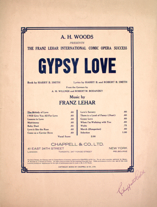 Book cover for The Melody of Love