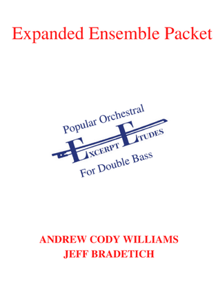 Popular Orchestral Excerpt Etudes For Double Bass: Expanded Ensemble Packet