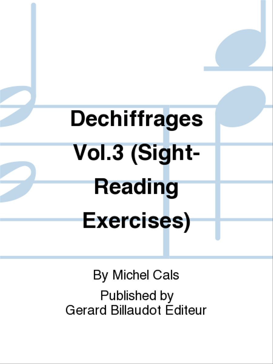 Dechiffrages Vol. 3 Piano scores gallery preview page 1