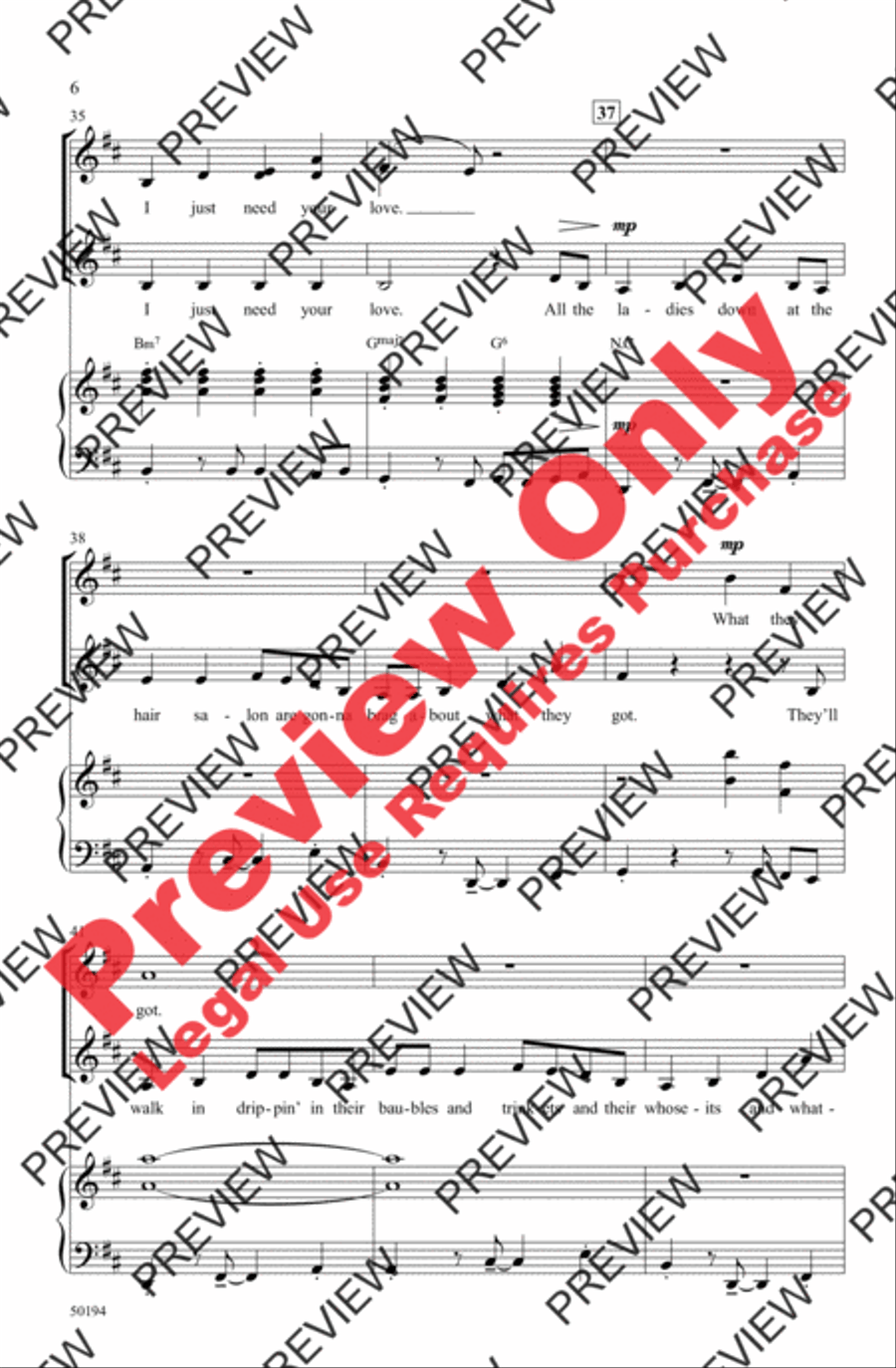Ribbons and Bows Women's Choir scores gallery preview page 6