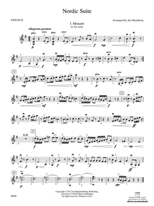 Nordic Suite: 2nd Violin