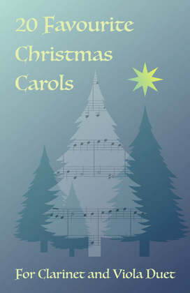Book cover for 20 Favourite Christmas Carols for Clarinet and Viola Duet