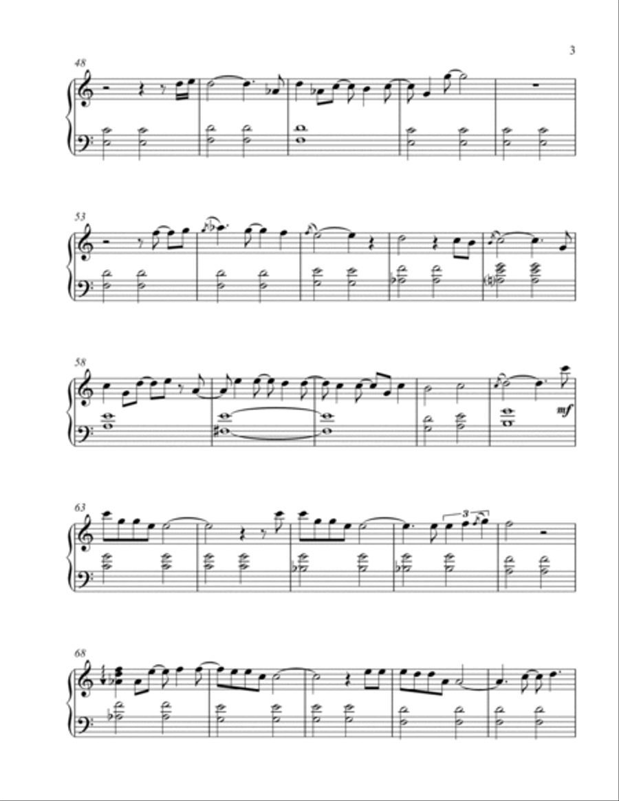 Time Will Tell Piano Solo scores gallery preview page 3