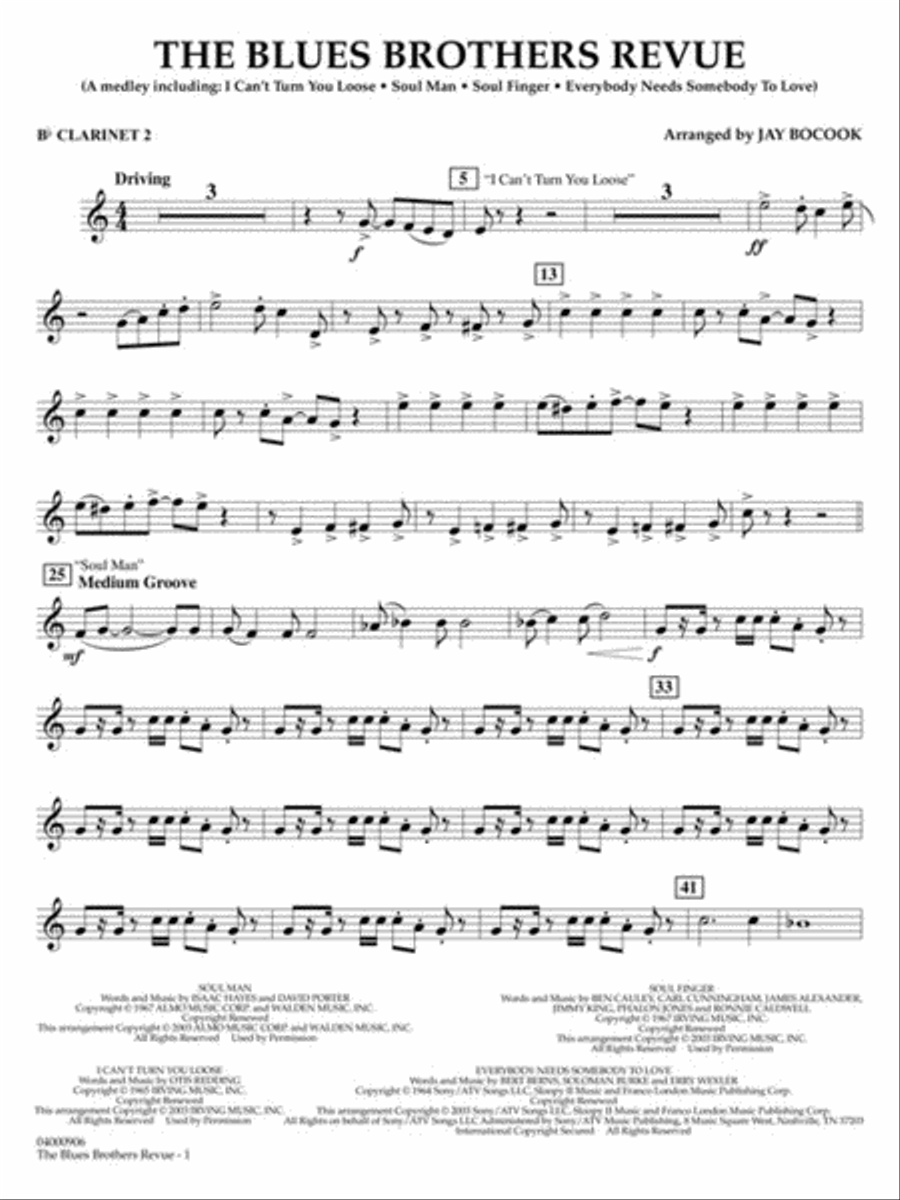 The Blues Brothers Revue Concert Band scores gallery preview page 5
