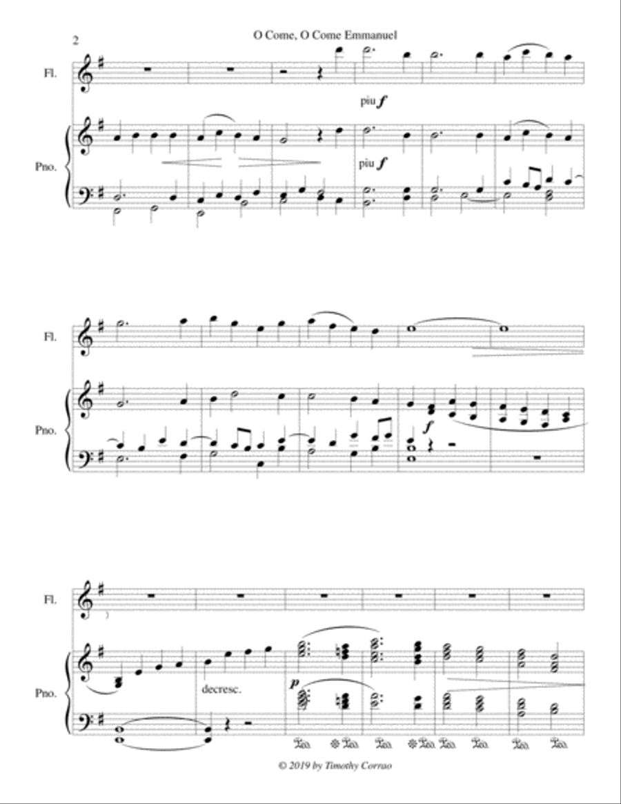 O Come, O Come Emmanuel Small Ensemble scores gallery preview page 3
