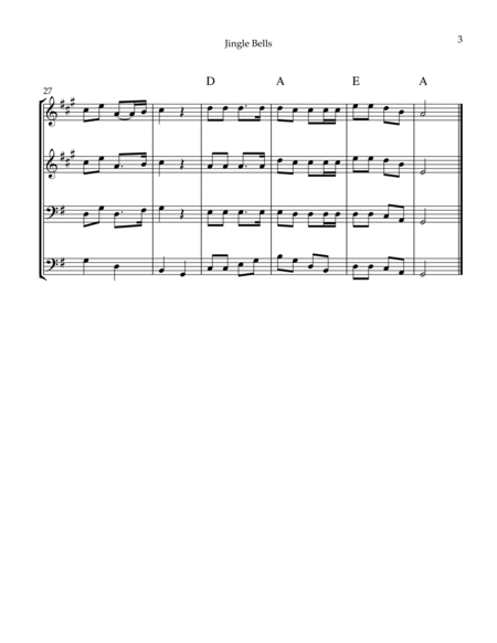 Jingle Bells (for brass quartet) image number null
