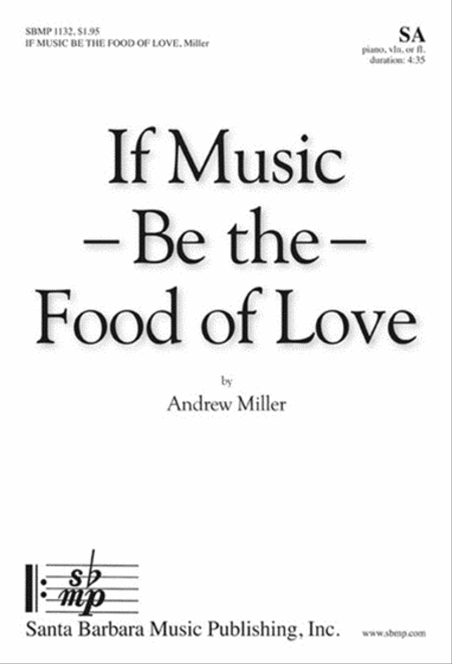 If Music Be the Food of Love SA scores gallery preview page 1