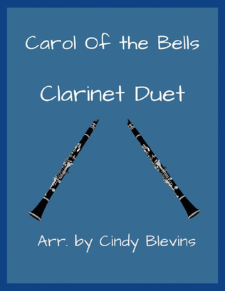 Book cover for Carol of the Bells, for Clarinet Duet