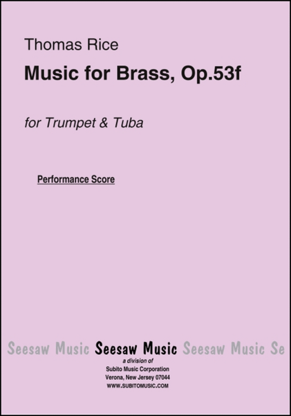 Music for Brass, Op.53f
