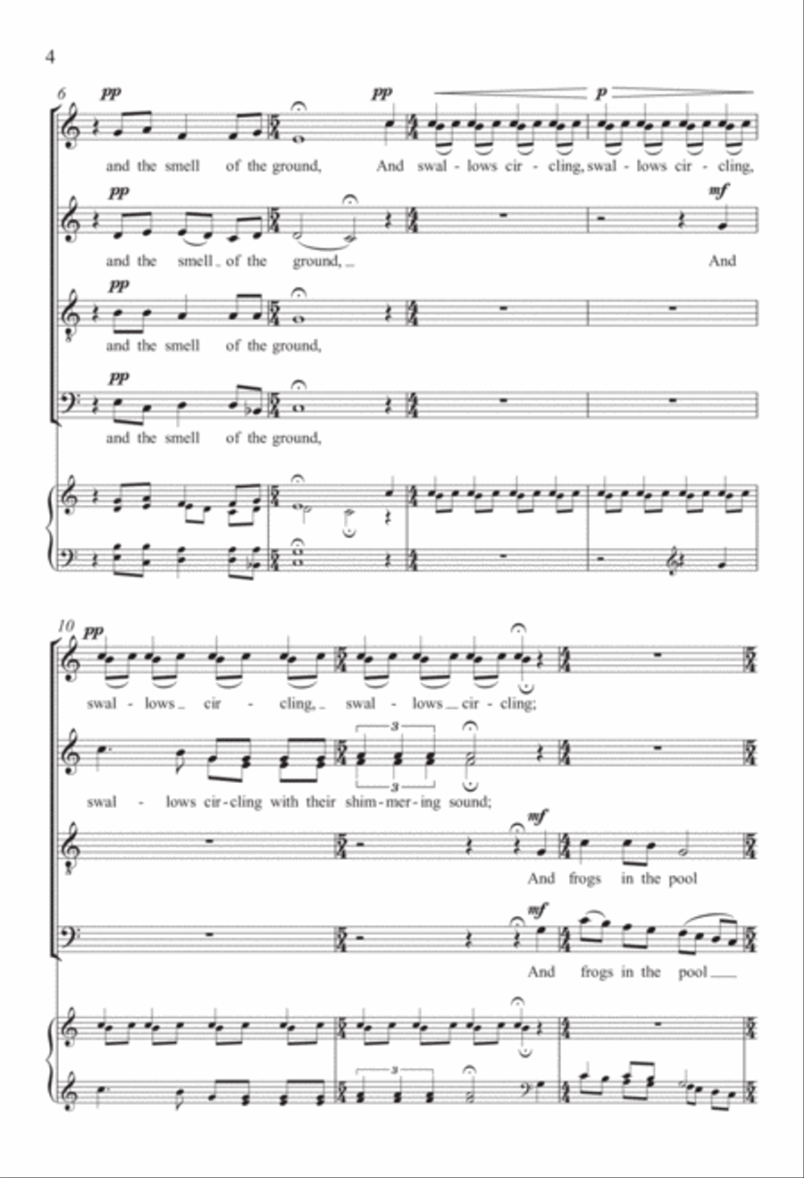 There Will Come Soft Rain from Pieces Written in a Time of War Divisi scores gallery preview page 3