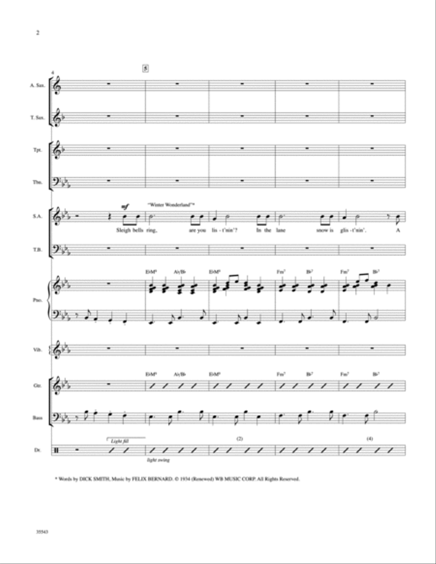 A Swingin' Christmas A Swingin' Christmas Choir scores gallery preview page 3