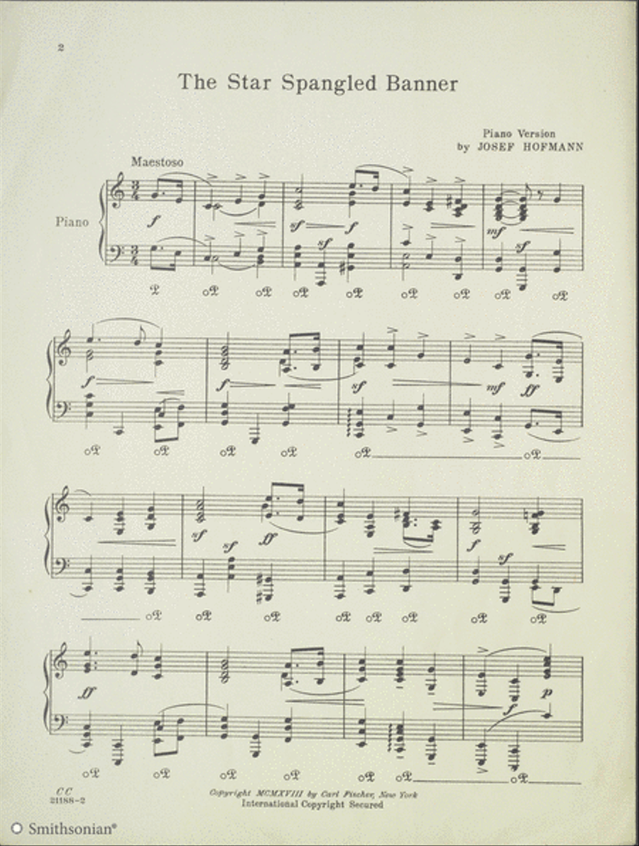 The Star Spangled Banner The Star Spangled Banner Piano Solo scores gallery preview page 3