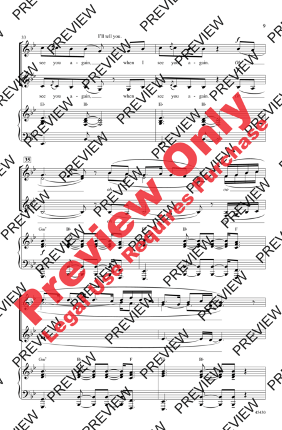 See You Again See You Again Women's Choir scores gallery preview page 9