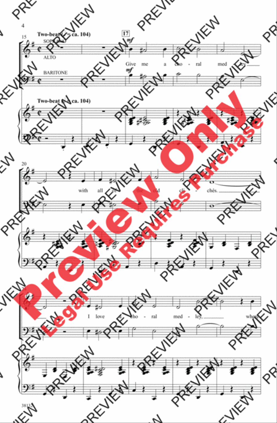 Give Me a Choral Medley! Give Me a Choral Medley! 3-Part scores gallery preview page 4