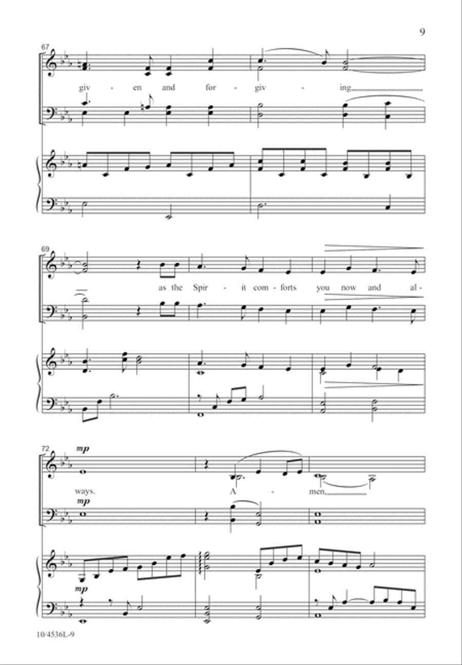A Prayer of Blessing 4-Part scores gallery preview page 10