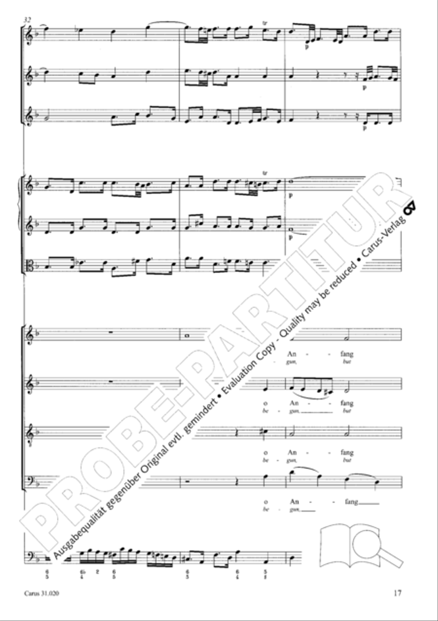 Eternity, thou thundrous word (O Ewigkeit, du Donnerwort) ATB scores gallery preview page 18