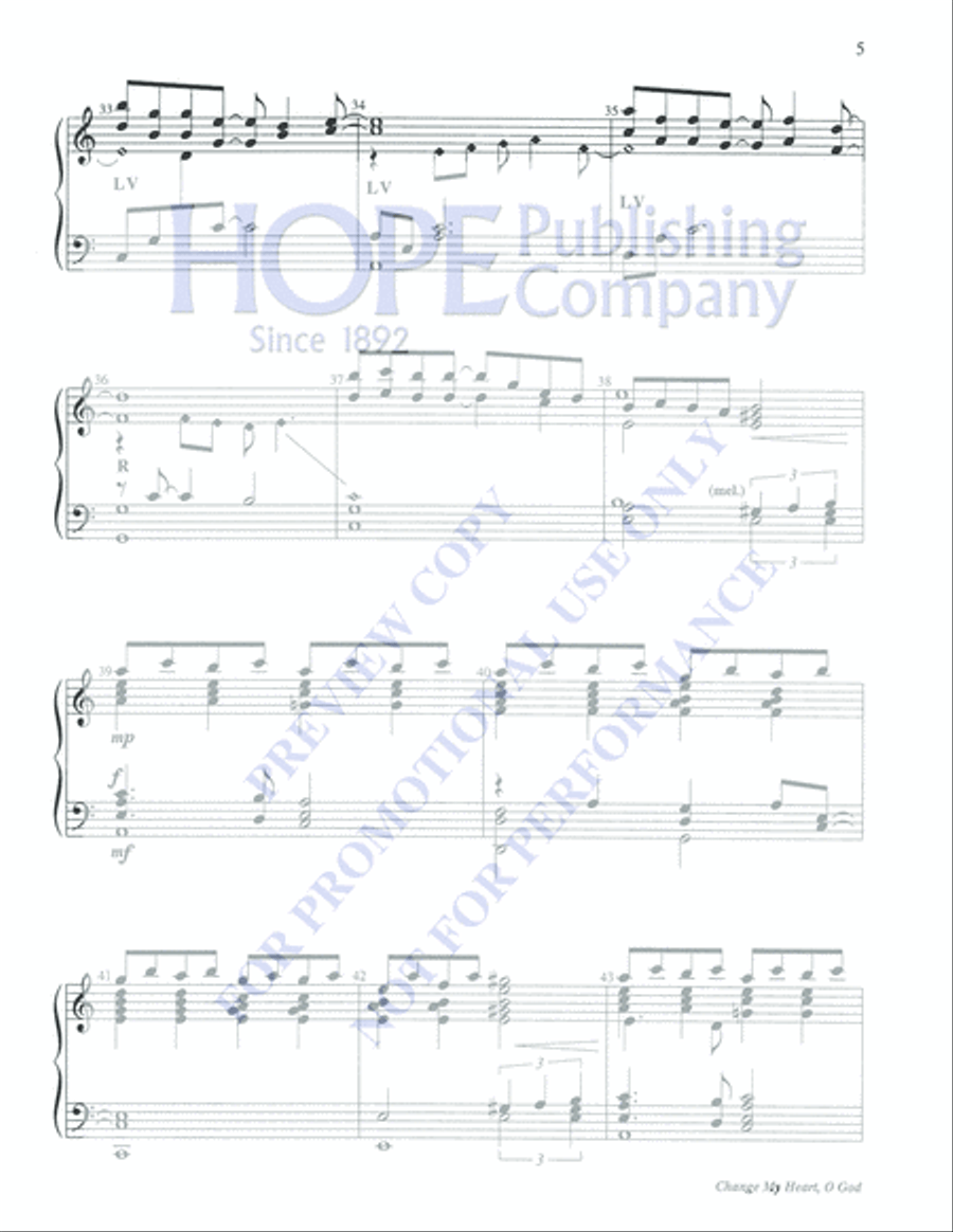 Change My Heart, O God 5-Octaves scores gallery preview page 5