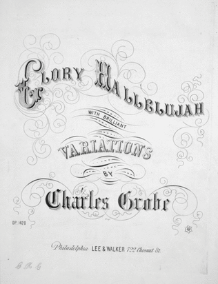 Book cover for Glory Hallelujah With Brilliant Variations