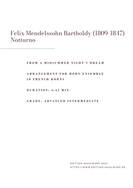 Mendelssohn Notturno image number null