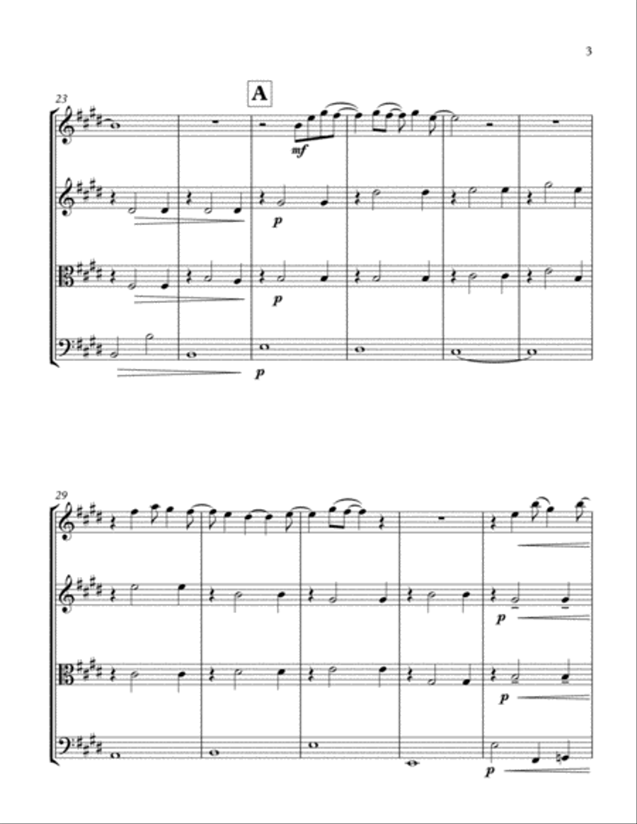 First Day Of My Life String Quartet scores gallery preview page 3