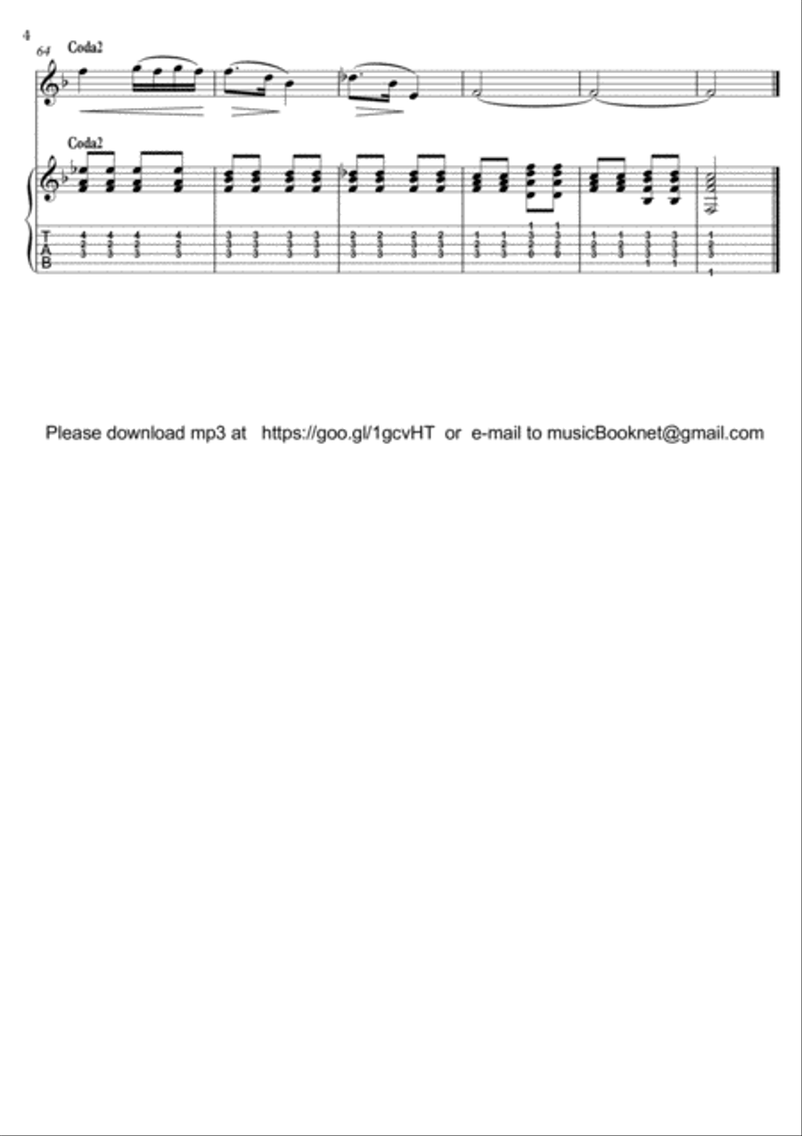 Violin Guitar duet II by Bergmiller String Duet scores gallery preview page 4