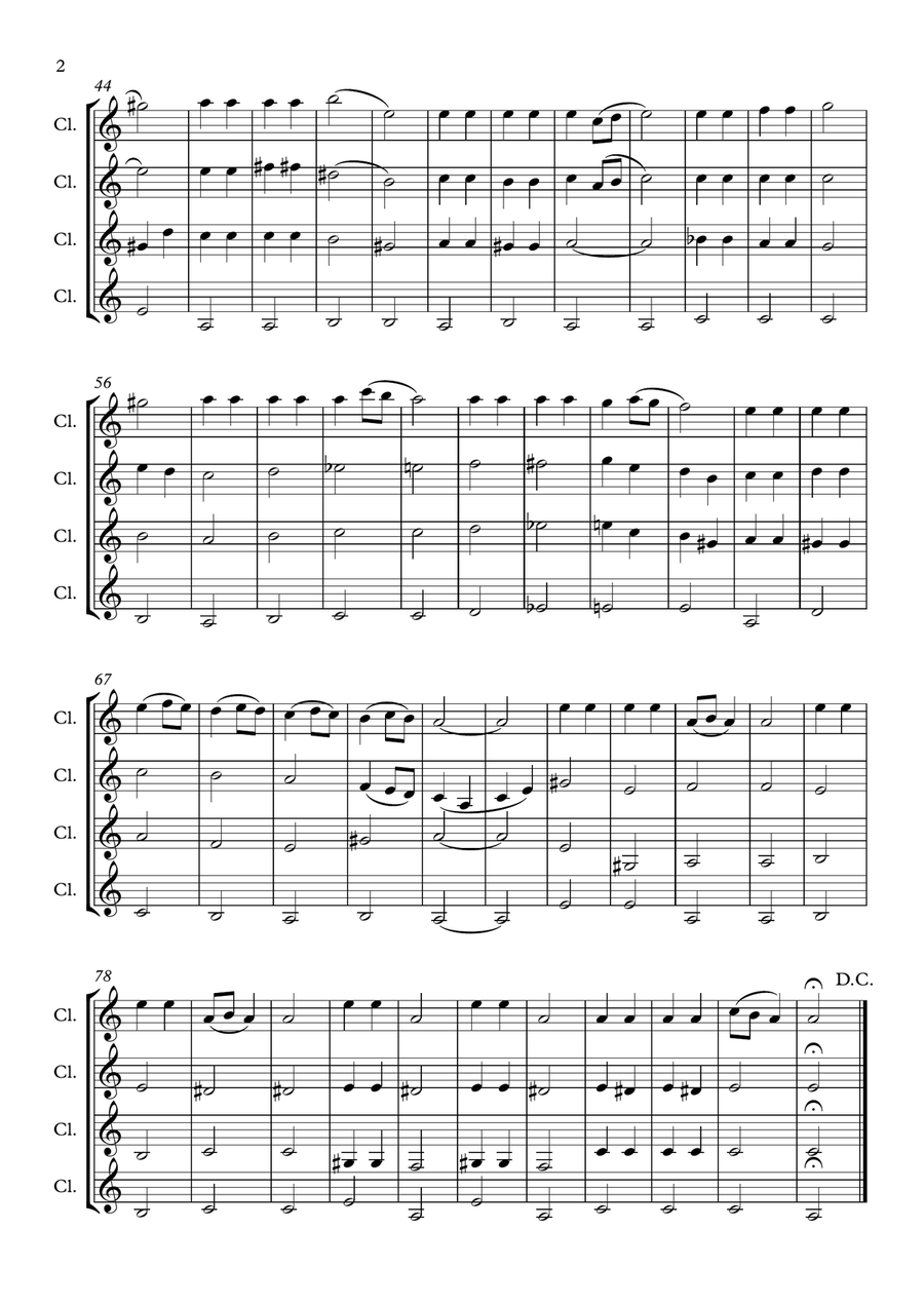 Divertissement Divertissement Clarinet Quartet scores gallery preview page 2