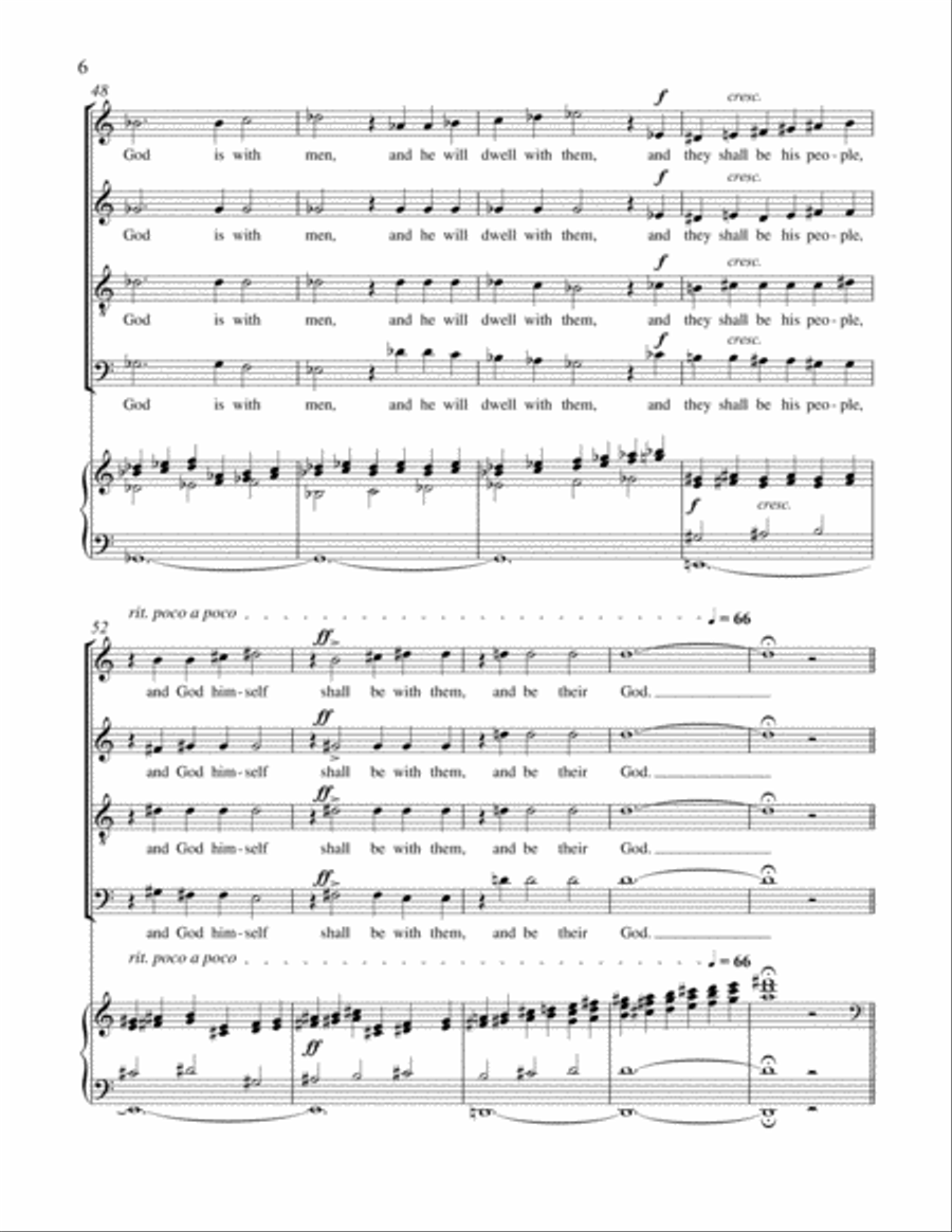 And I saw a new heaven And I saw a new heaven SSATB scores gallery preview page 6