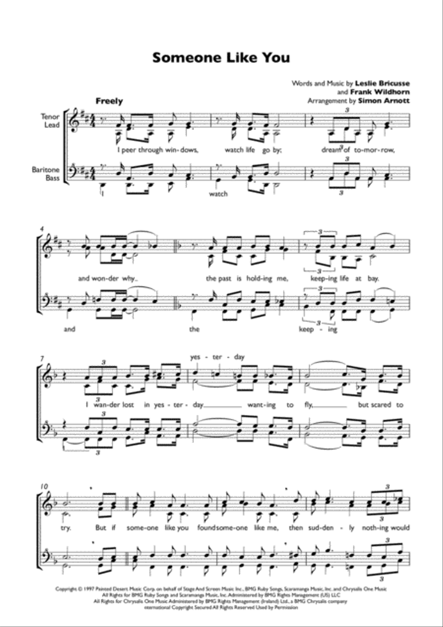 Someone Like You Small Ensemble scores gallery preview page 1