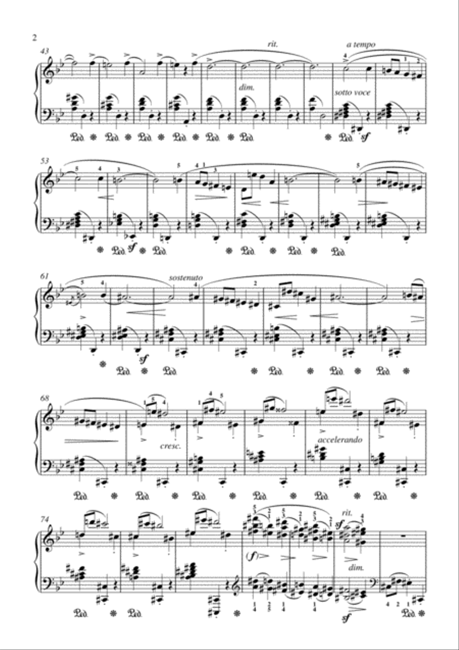 Chopin - Nocturne in G minor, Op. 15, No. 3 Piano Solo scores gallery preview page 3
