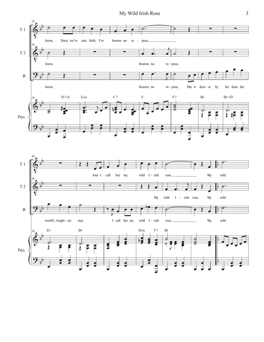 My Wild Irish Rose (TTB) My Wild Irish Rose (TTB) TTB scores gallery preview page 3