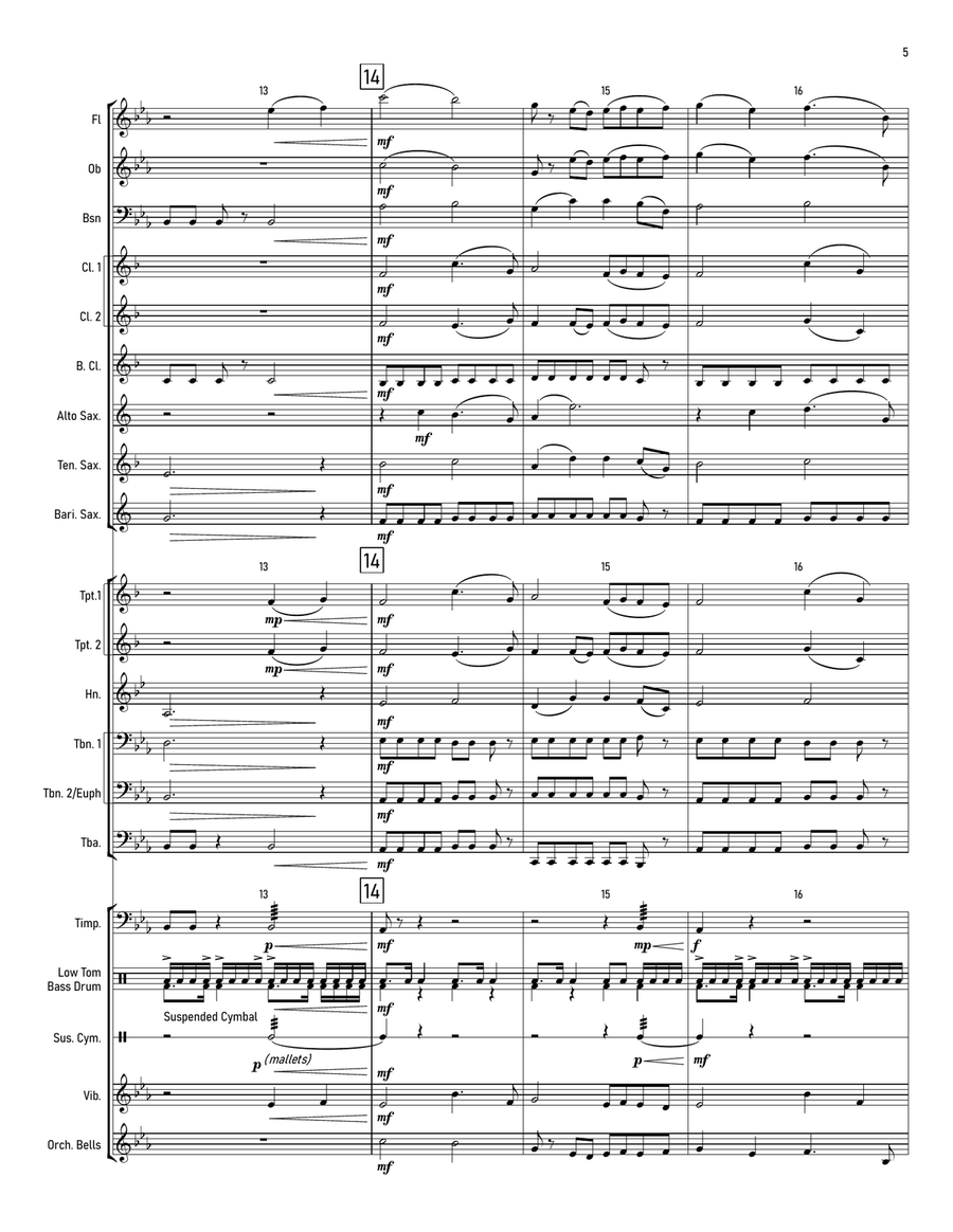 Theme From Fallout(R) 4 Concert Band scores gallery preview page 5
