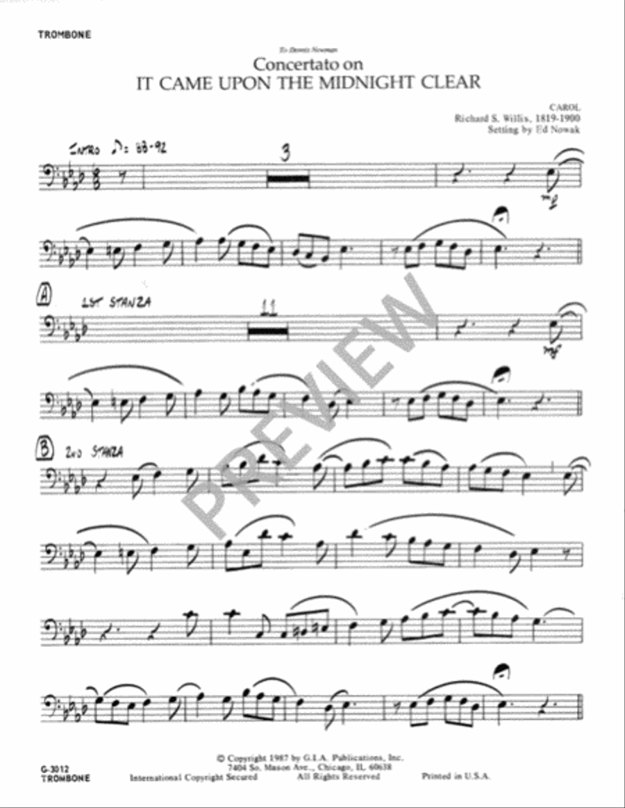 It Came upon the Midnight Clear - Instrument edition Flute scores gallery preview page 7